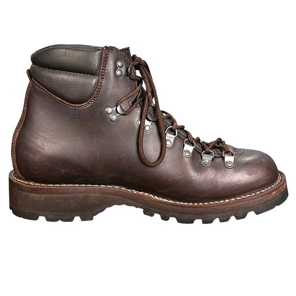 Viberg Pachena Bay Brown Leather Vibram Sole Hiking Boot Size US 10.5 D - Picture 3 of 13